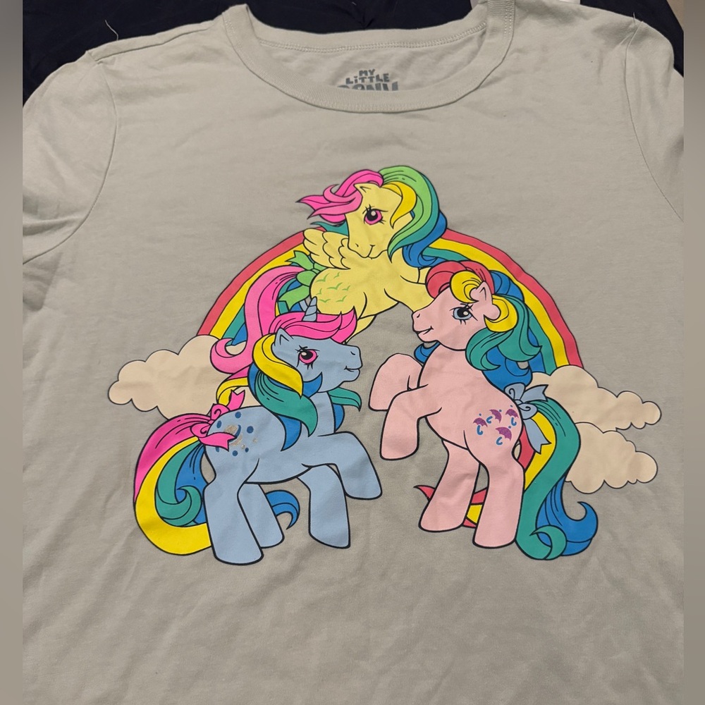 NWT My Little Pony Shirt Large Light gray